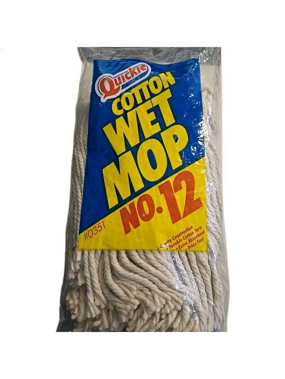 Quickie Cotton Wet Mop No 12 Refill Head 0351